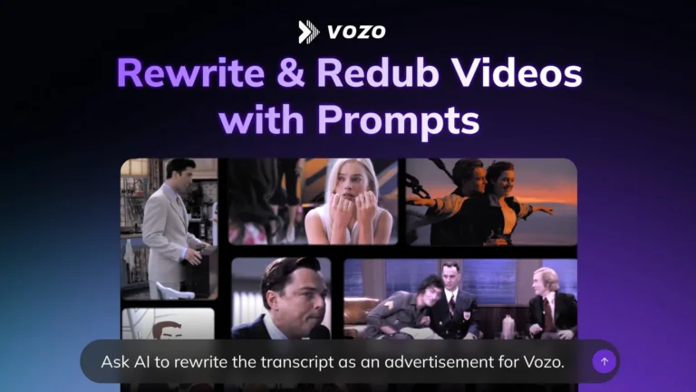Introducing Vozo Rewrite & Redub