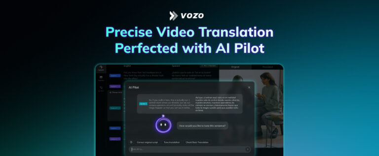 Vozo Launches AI Video Translator