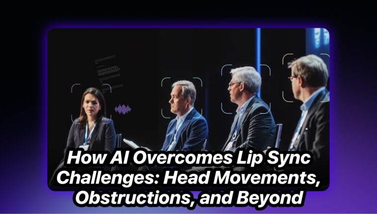 How AI Overcomes Lip Sync Challenges: Head Movements, Obstructions, and Beyond