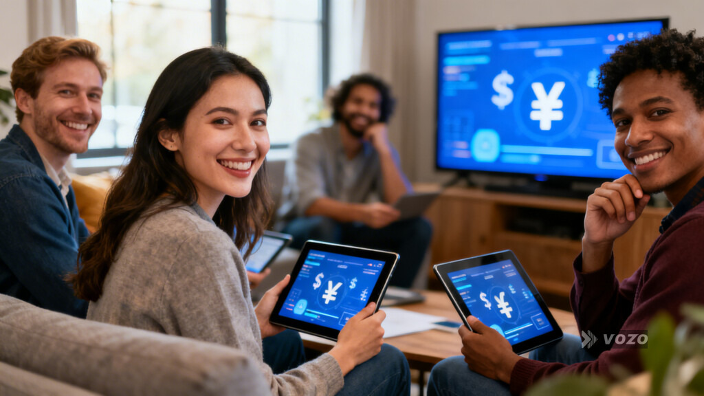 Multicultural viewers comparing localized versions of a video