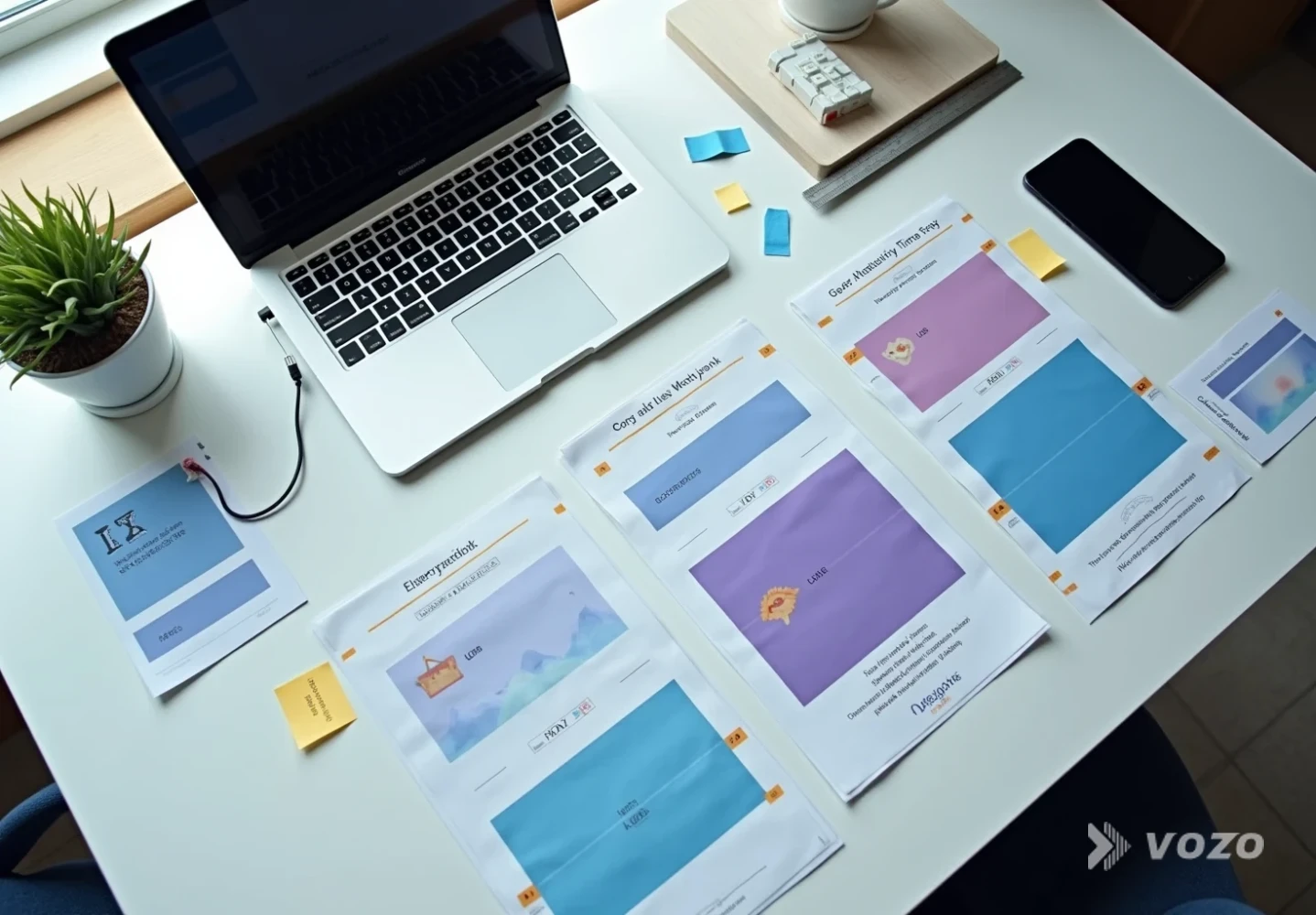 Desk setup for planning localized e-commerce product videos