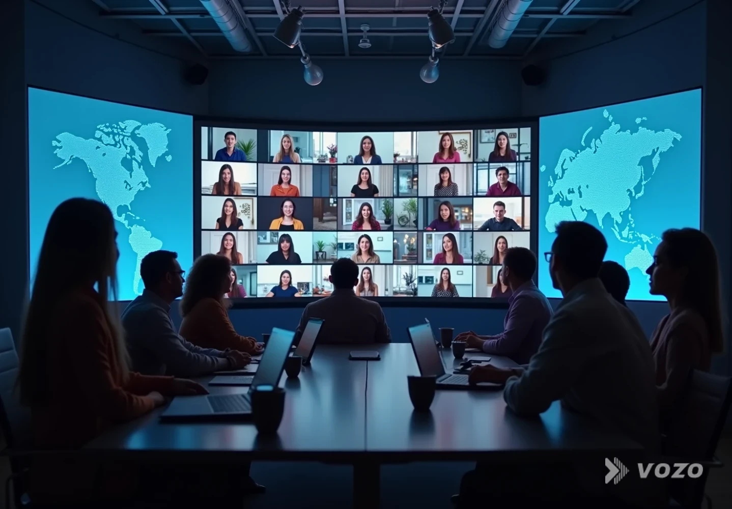 Global team coordinating a multilingual ecommerce video launch