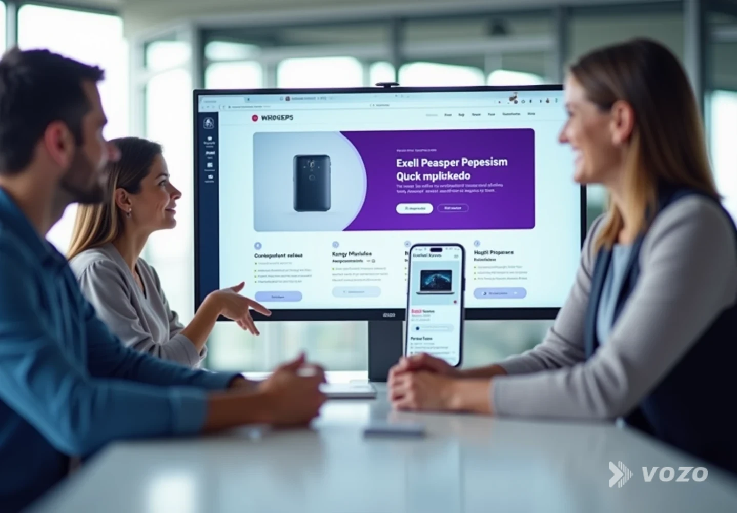 Multilingual product page video on desktop and mobile screens