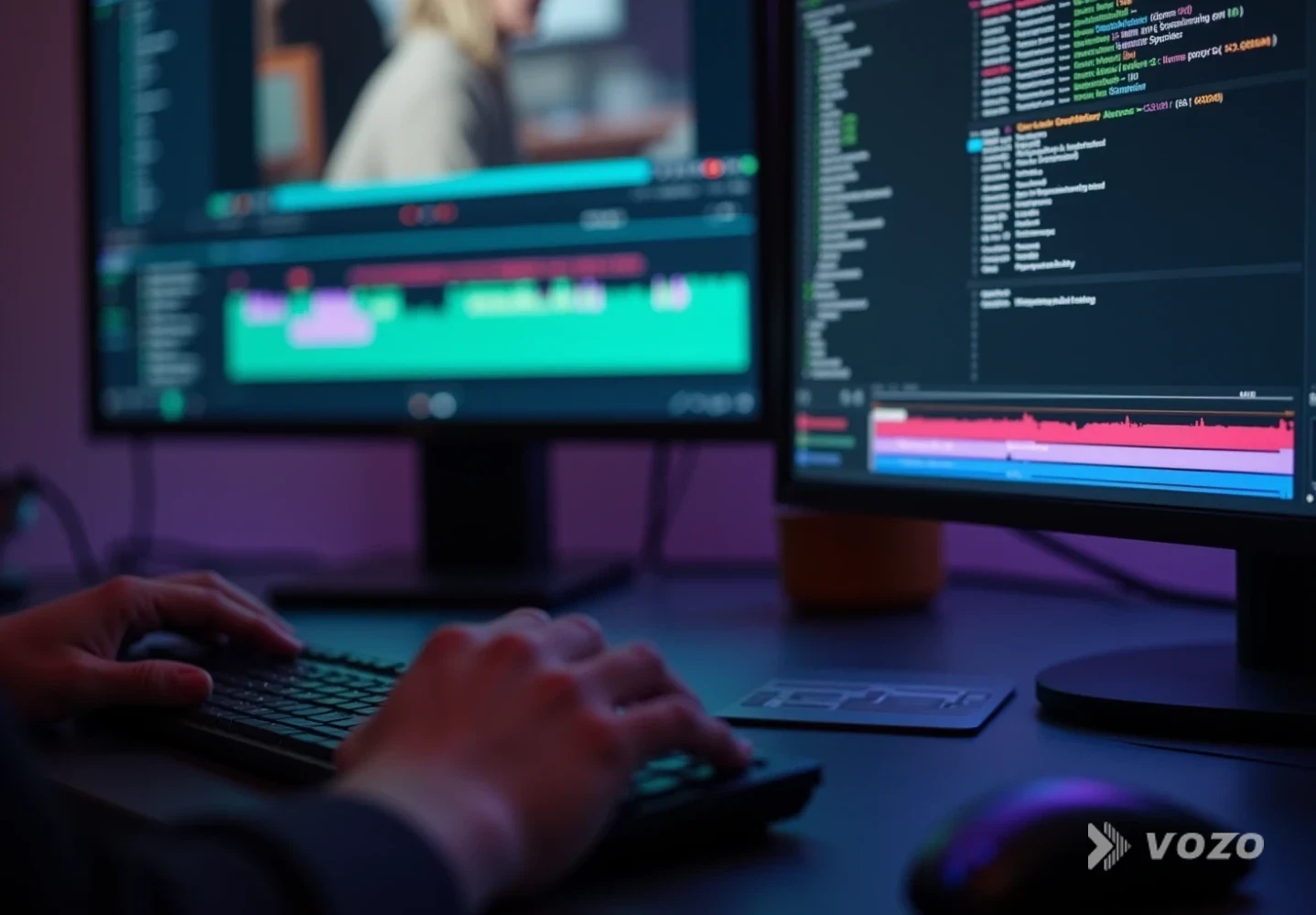 Editor refining subtitles and dubbing tracks